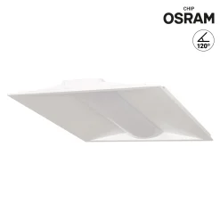 Panel LED Troffer empotrable 60x60cm - CCT - 40W - Chip OSRAM - Driver Philips - UGR18 - IP40