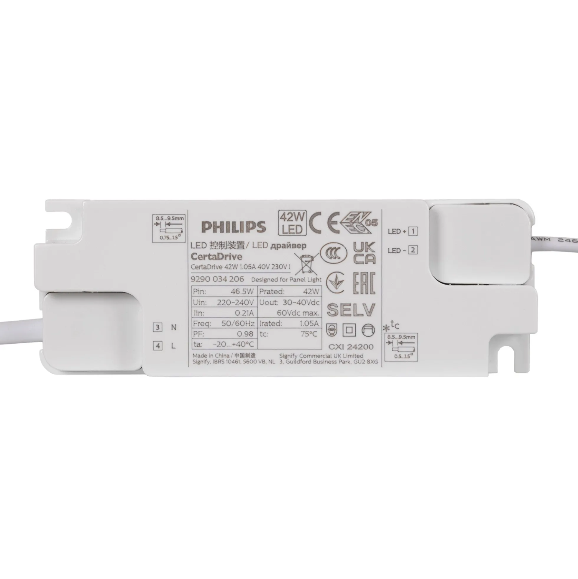Panel LED Troffer empotrable 60x60cm - CCT - 40W - Chip OSRAM - Driver Philips - UGR18 - IP40