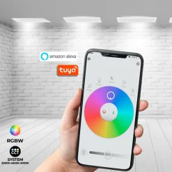 Panel LED WIFI SMART RGB / RGBW + CCT - 60x60 cm - 40W - IP40