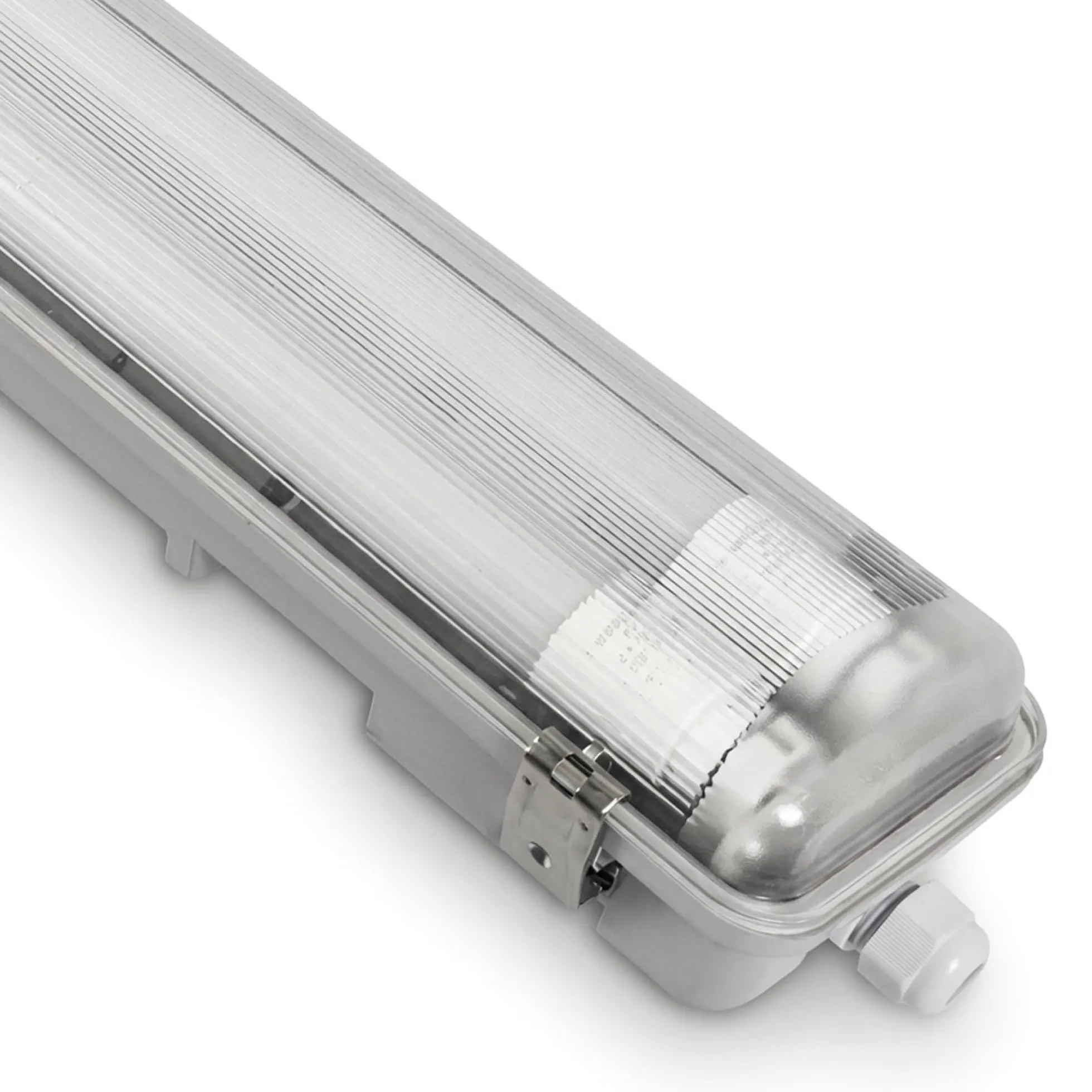 Pantalla estanca ECO CLIMATE - 2 tubos LED T8 - 150cm - Clips plásticos - IP65
