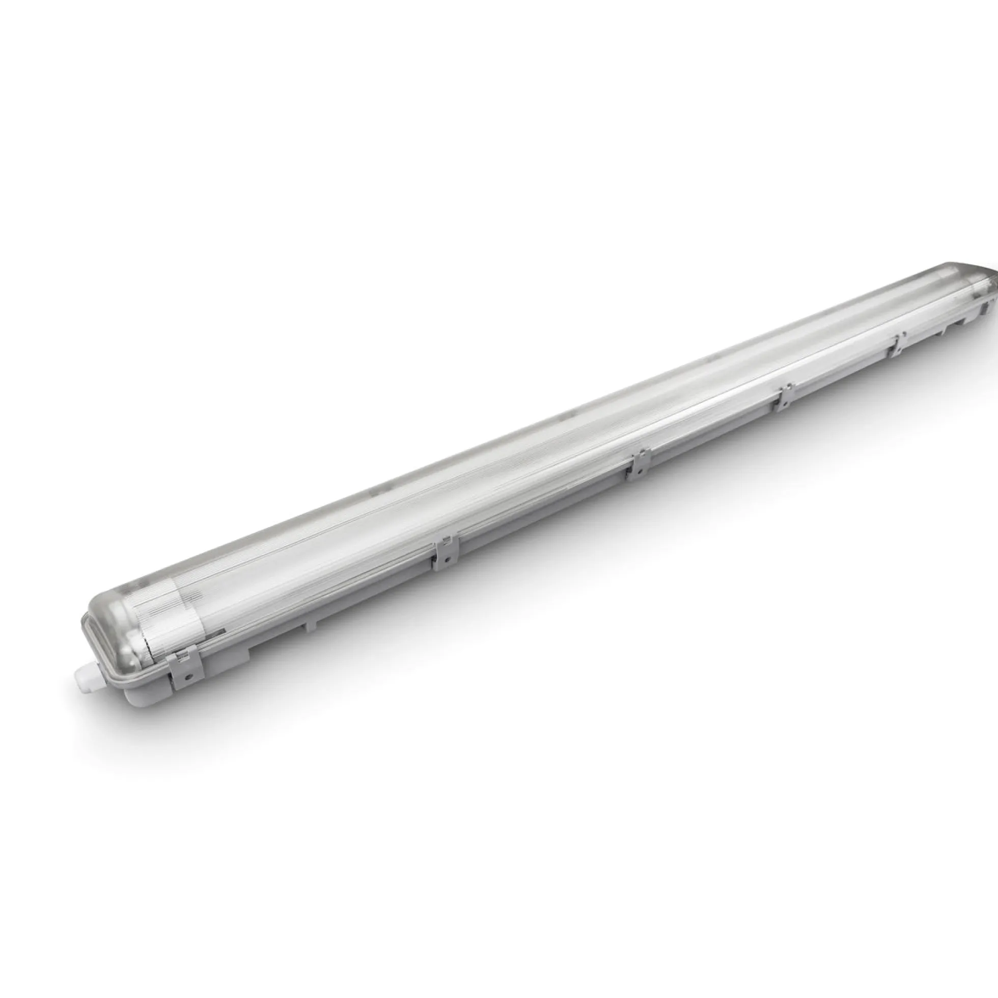 Pantalla estanca ECO CLIMATE - 2 tubos LED T8 - 150cm - Clips plásticos - IP65