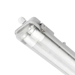 Pantalla estanca ECO CLIMATE - 2 tubos LED T8 - 150cm - Clips plásticos - IP65