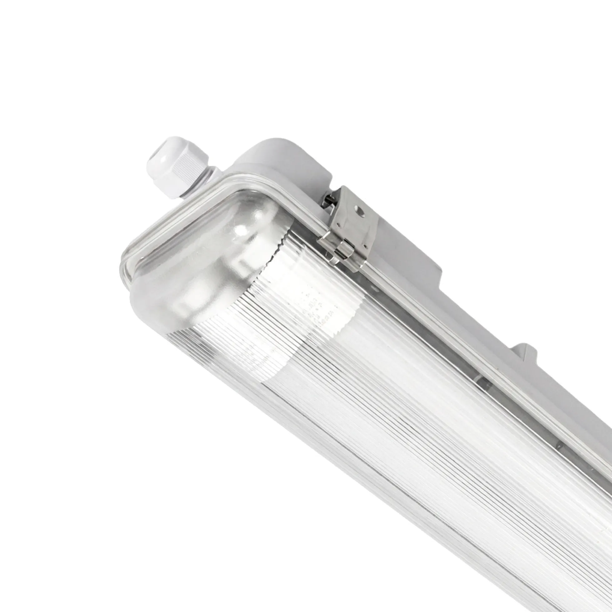 Pantalla estanca ECO CLIMATE - 2 tubos LED T8 - 150cm - Clips plásticos - IP65