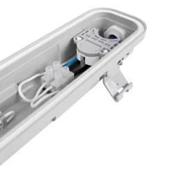 Pantalla estanca ECO CLIMATE - Tubo LED T8 - 150cm - Clips plásticos - IP65