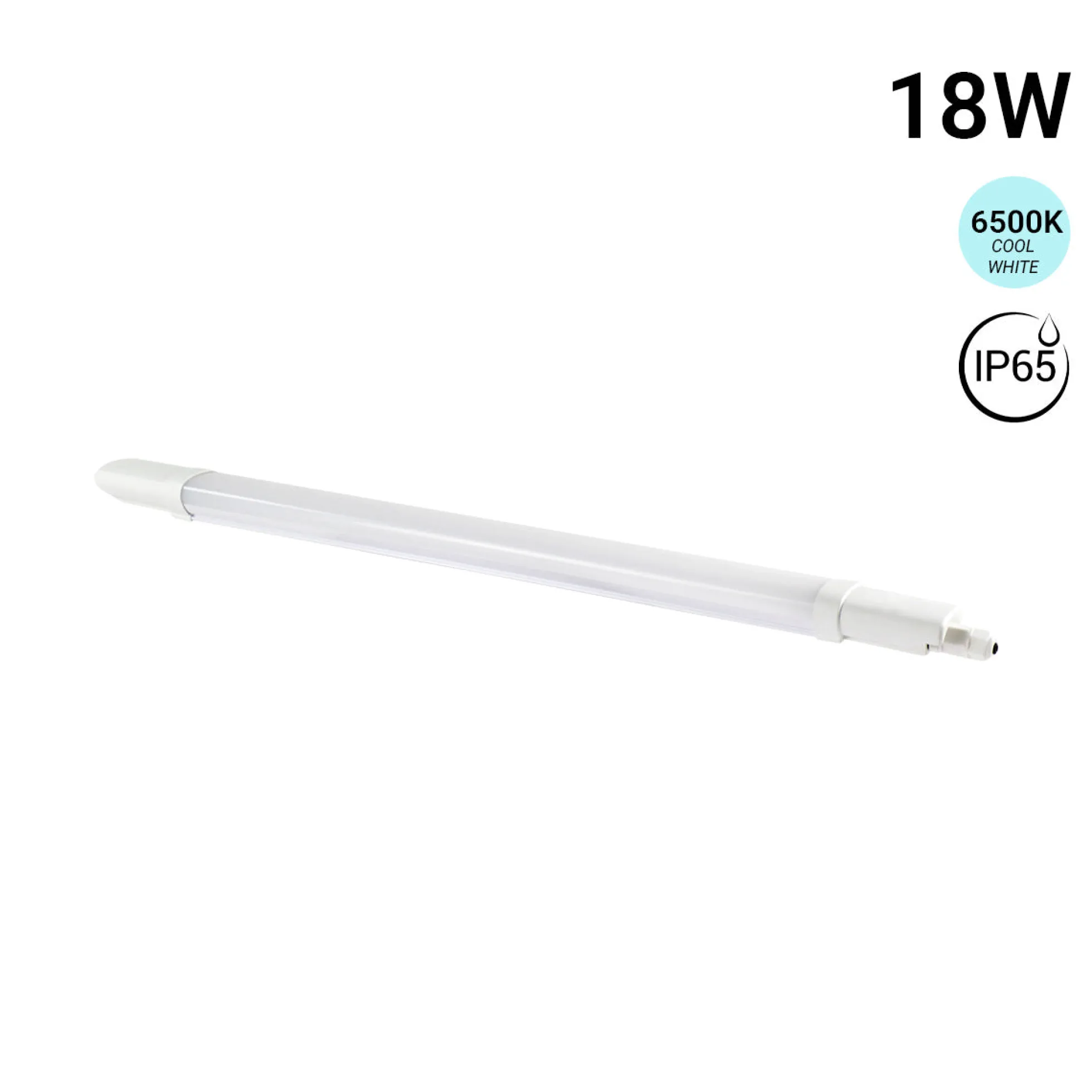 Pantalla estanca LED compacta - 18W - 110 lm/W - 60cm - ENLAZABLE - IP65