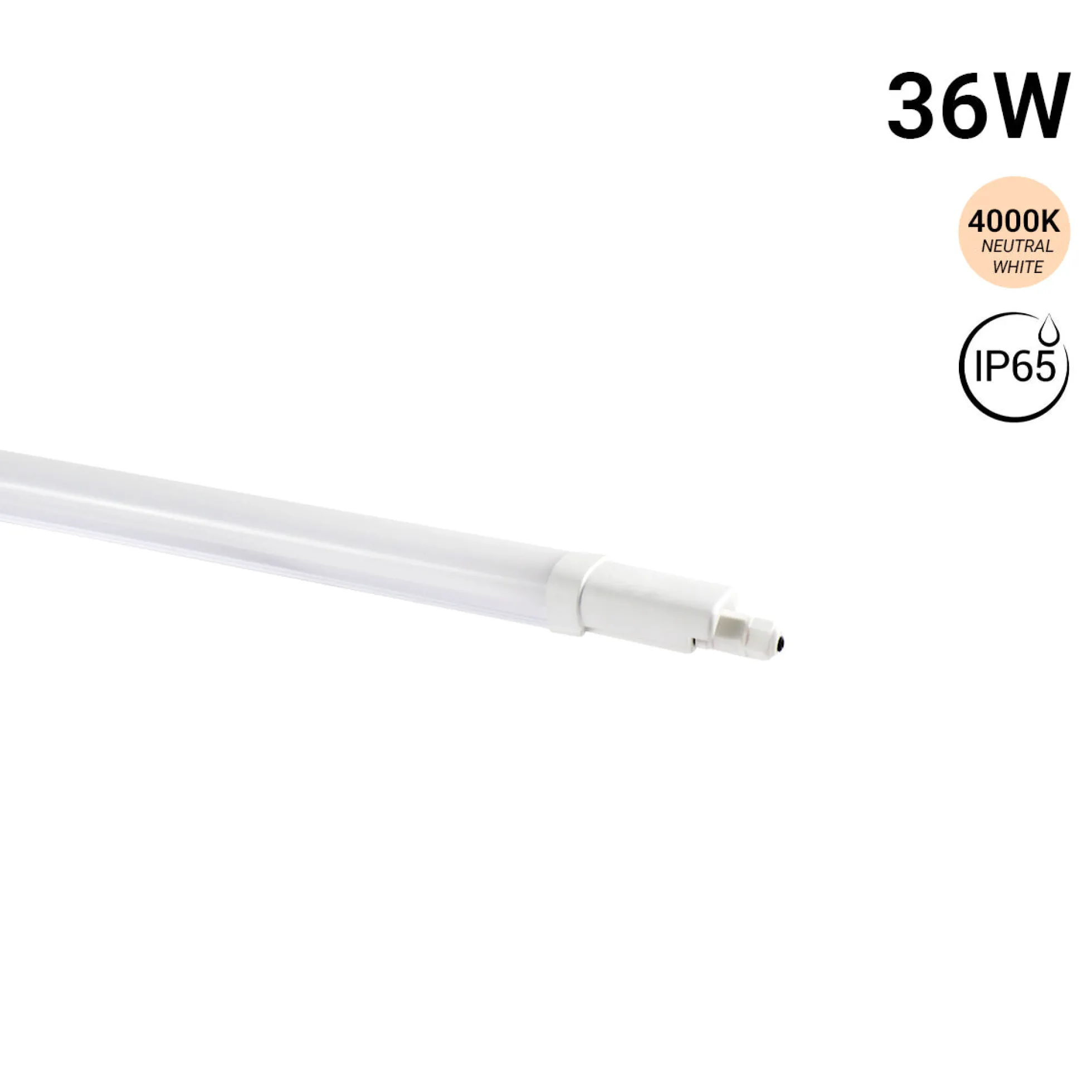 Pantalla estanca LED compacta - 36W - 110 lm/W - 120cm - ENLAZABLE - IP65