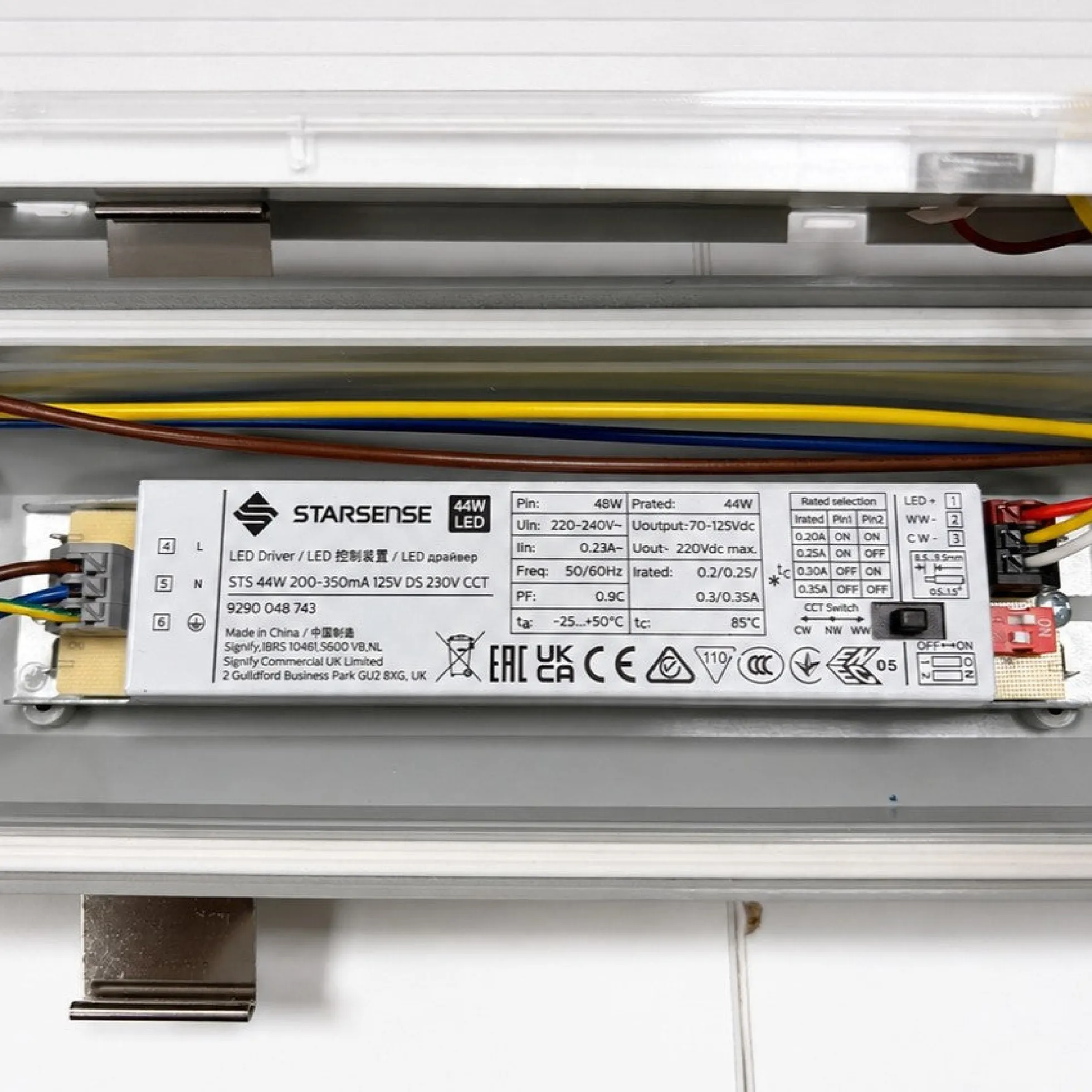 Pantalla estanca LED enlazable - CCT - 150cm - 45W - Driver STARSENSE - IP65