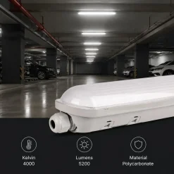 Pantalla estanca LED enlazable - 40W - 120cm - IP65