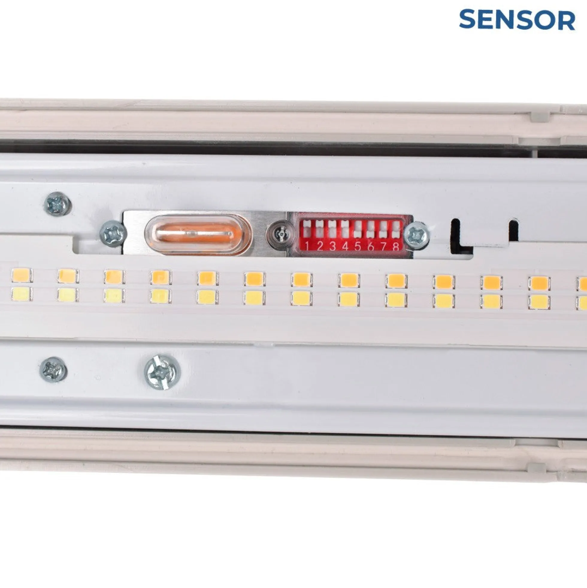 Pantalla estanca LED lineal conectable CCT con sensor de movimiento- 120cm - 40W - IP65
