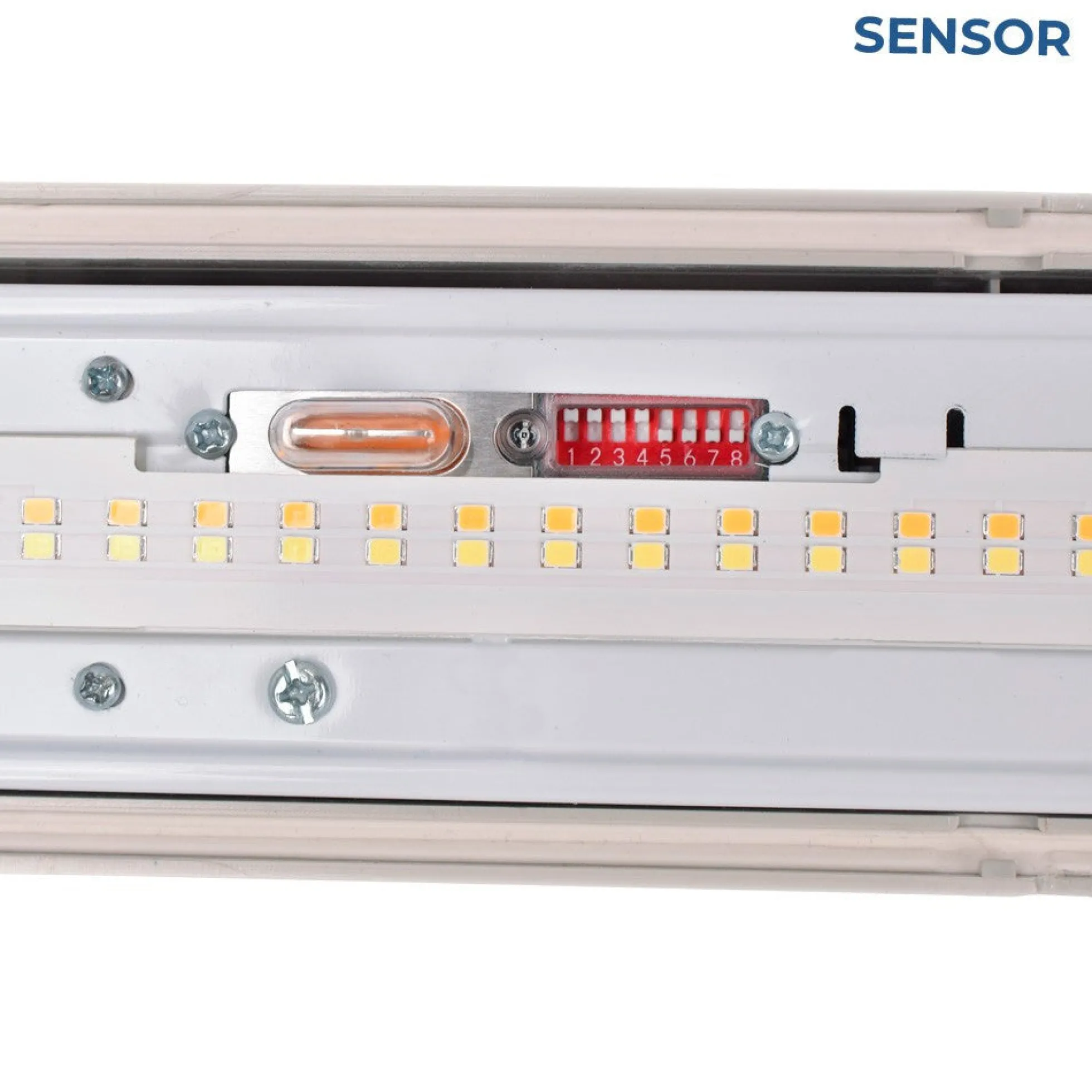 Pantalla estanca LED lineal conectable CCT con sensor de movimiento- 150cm - 56W - IP65