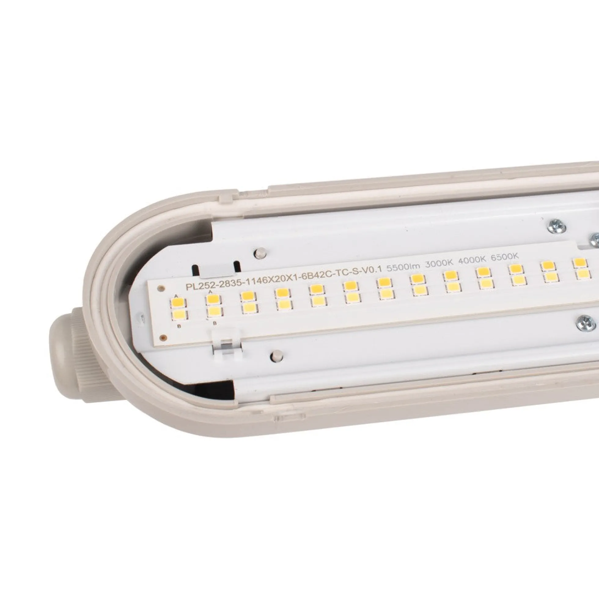 Pantalla estanca LED lineal conectable CCT con sensor de movimiento- 150cm - 56W - IP65