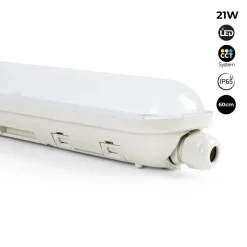 Pantalla estanca LED lineal enlazable CCT - 60cm - 21W - IP65