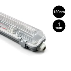 Pantalla estanca para 1 tubo LED - 120cm - IP65