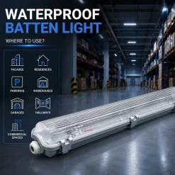 Pantalla estanca para 1 tubo LED - 150cm - IP65