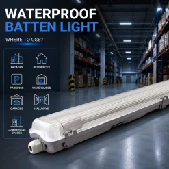 Pantalla estanca para 2 tubos LED - 150cm - IP65