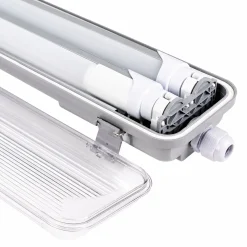 Pantalla estanca para 2 tubos LED - 120cm - IP65