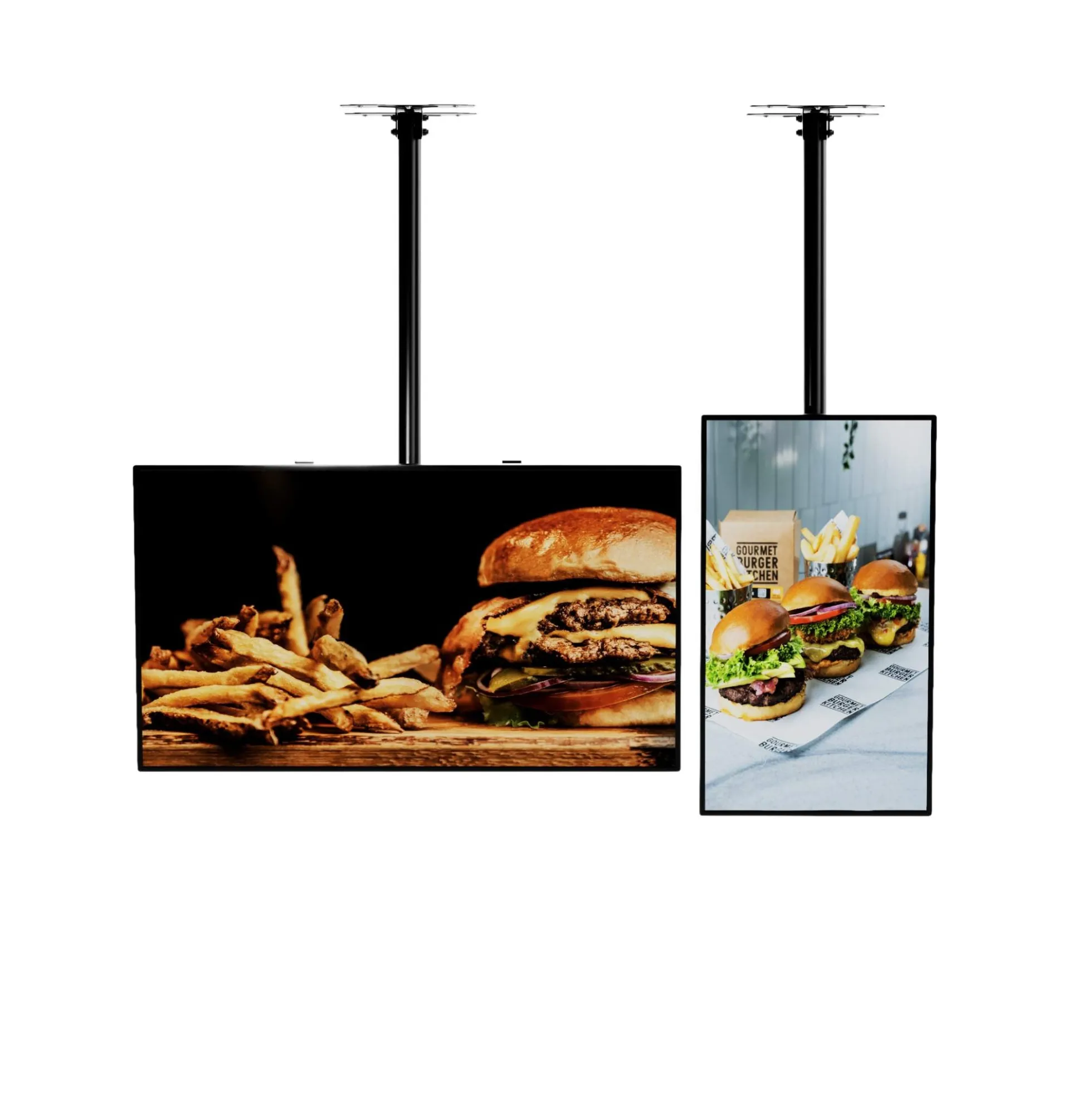 Pantalla LCD 32" - 500 nits - FULL HD – Menús y Señalización Digital - Soporte de techo
