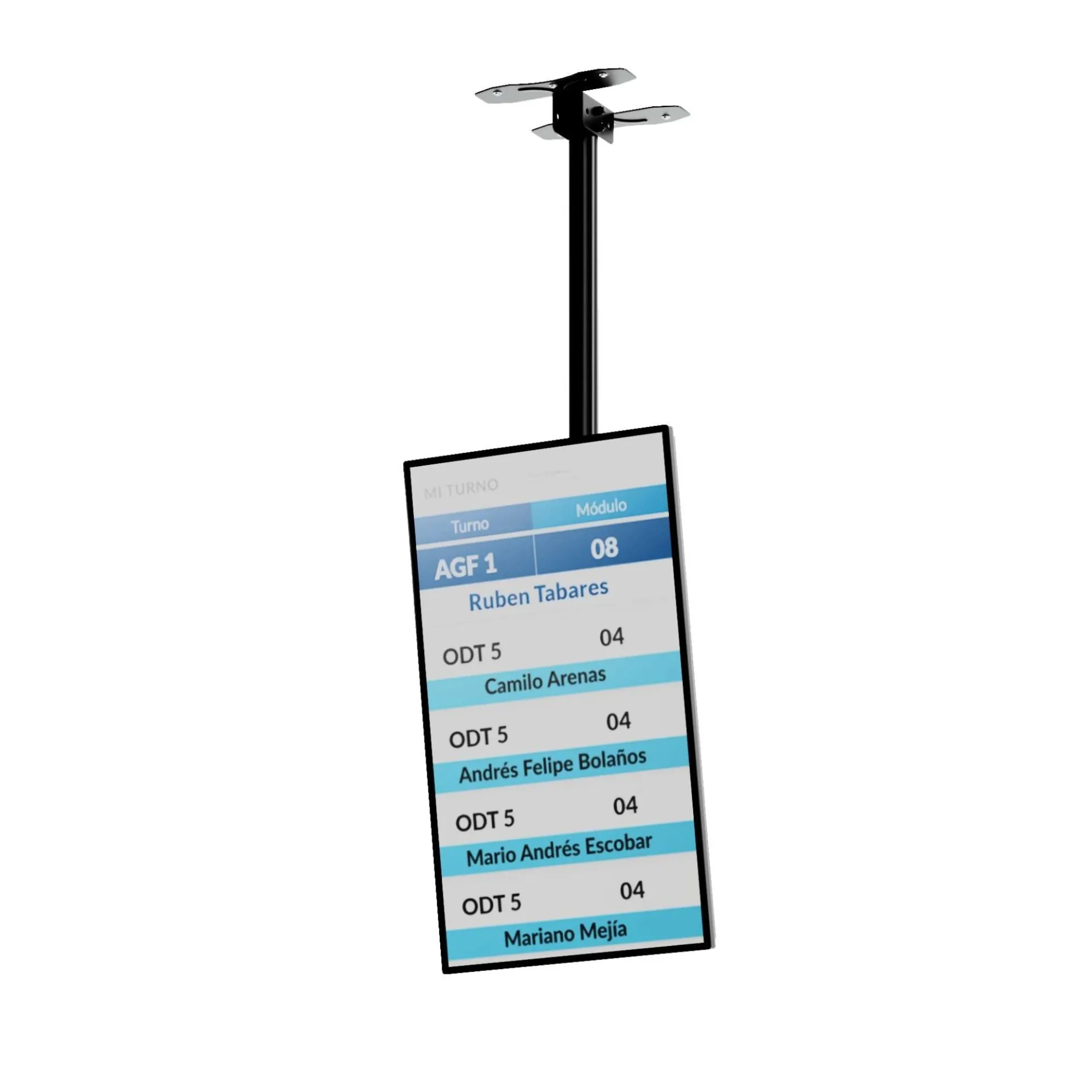 Pantalla LCD 32" - 500 nits - FULL HD – Menús y Señalización Digital - Soporte de techo