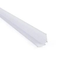 Perfil de aluminio de superficie para esquinas - Con difusor - Kit completo - 20x20mm - Tira LED hasta 10mm - 2 metros