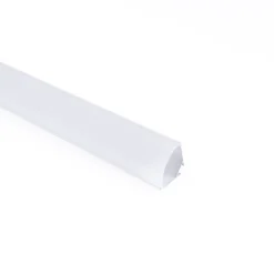 Perfil de aluminio de superficie para esquinas - Con difusor - Kit completo - 20x20mm - Tira LED hasta 10mm - 2 metros