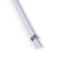 Perfil de aluminio de superficie para esquinas - Con difusor - Kit completo - 20x20mm - Tira LED hasta 10mm - 2 metros
