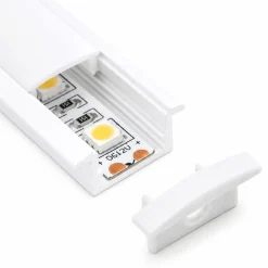 Perfil de aluminio empotrable 23x8mm para tira LED