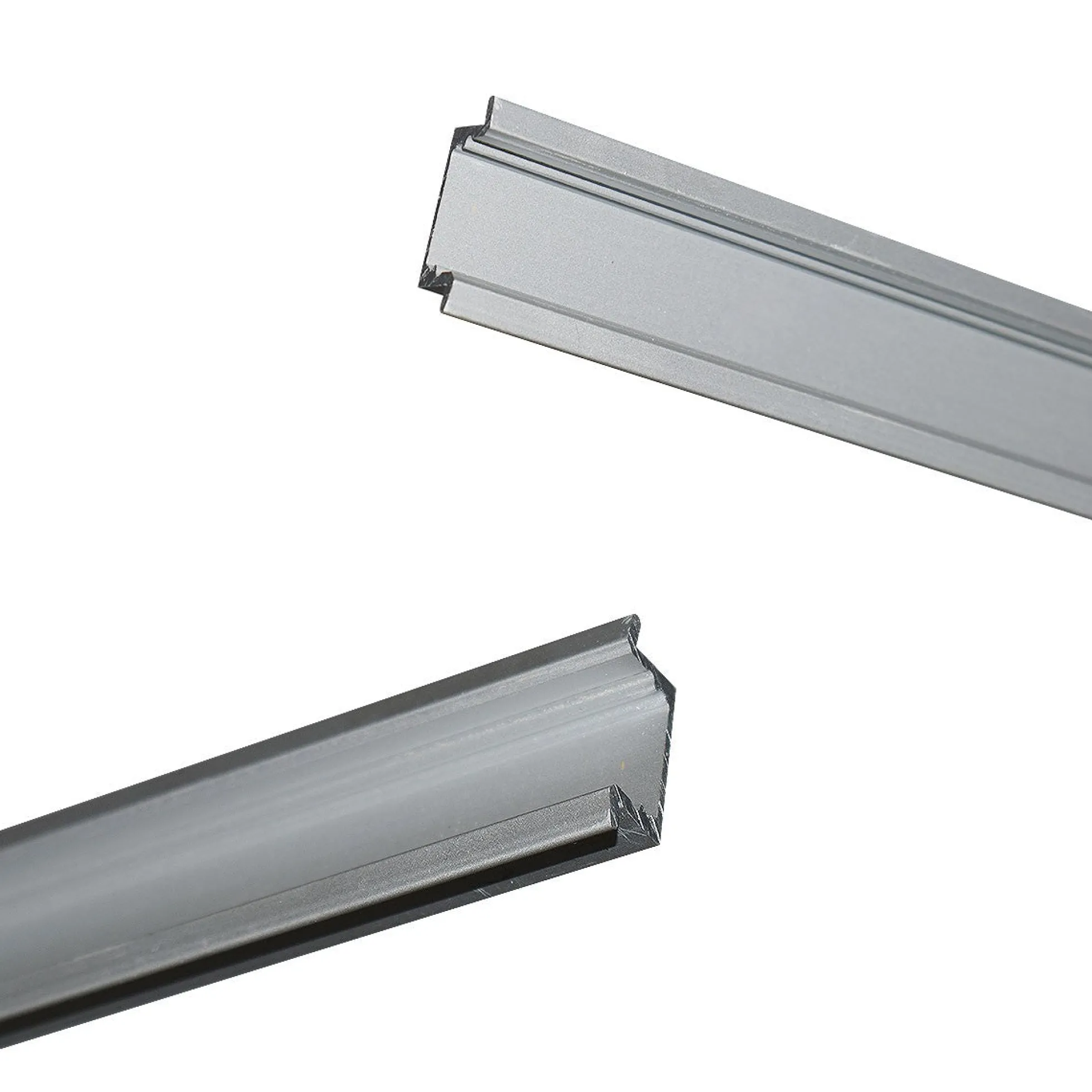 Perfil de aluminio empotrable para tira LED con difusor - 2 tapas - 23x8mm - 2 metros