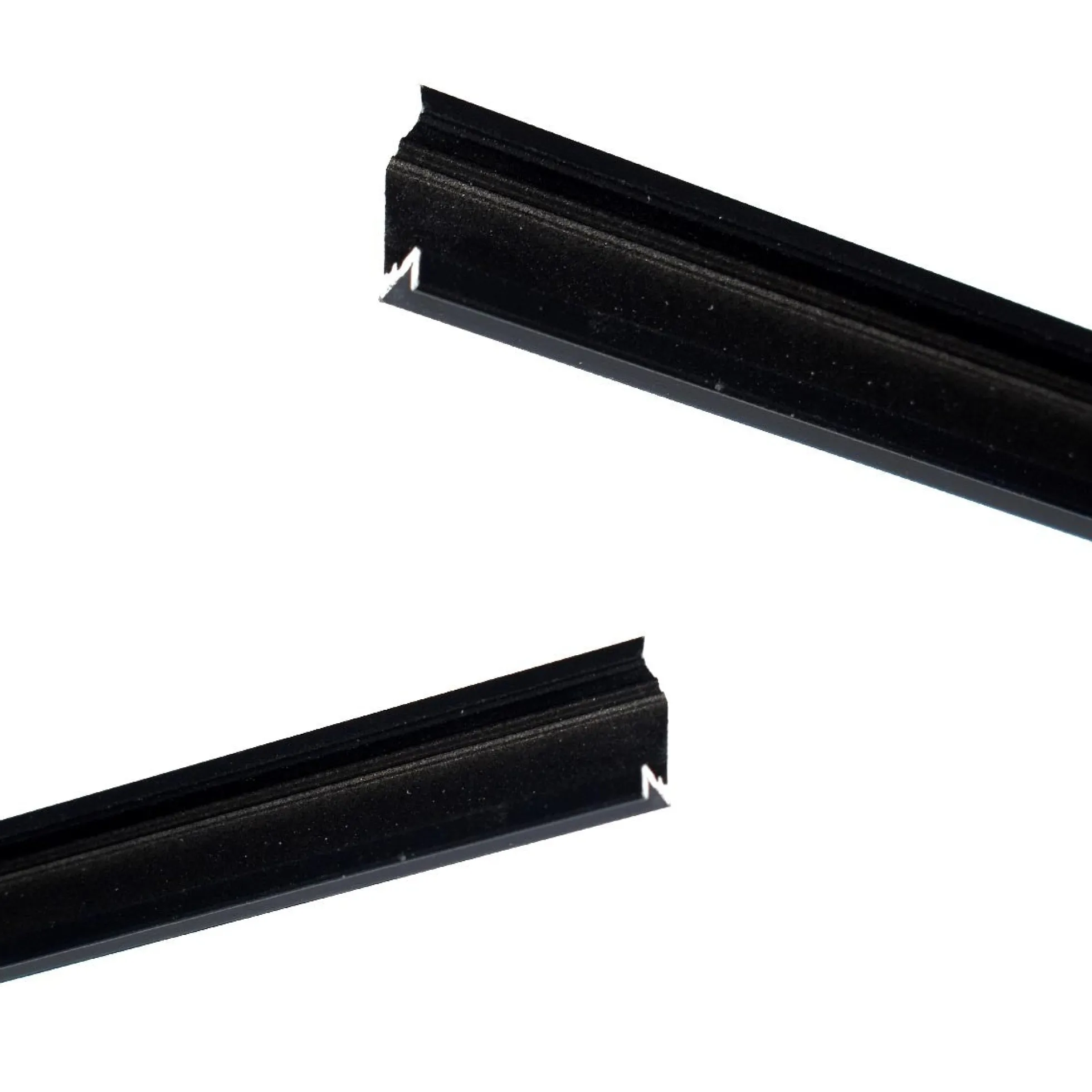 Perfil de aluminio empotrable para tira LED con difusor - 2 tapas - 23x8mm - 2 metros
