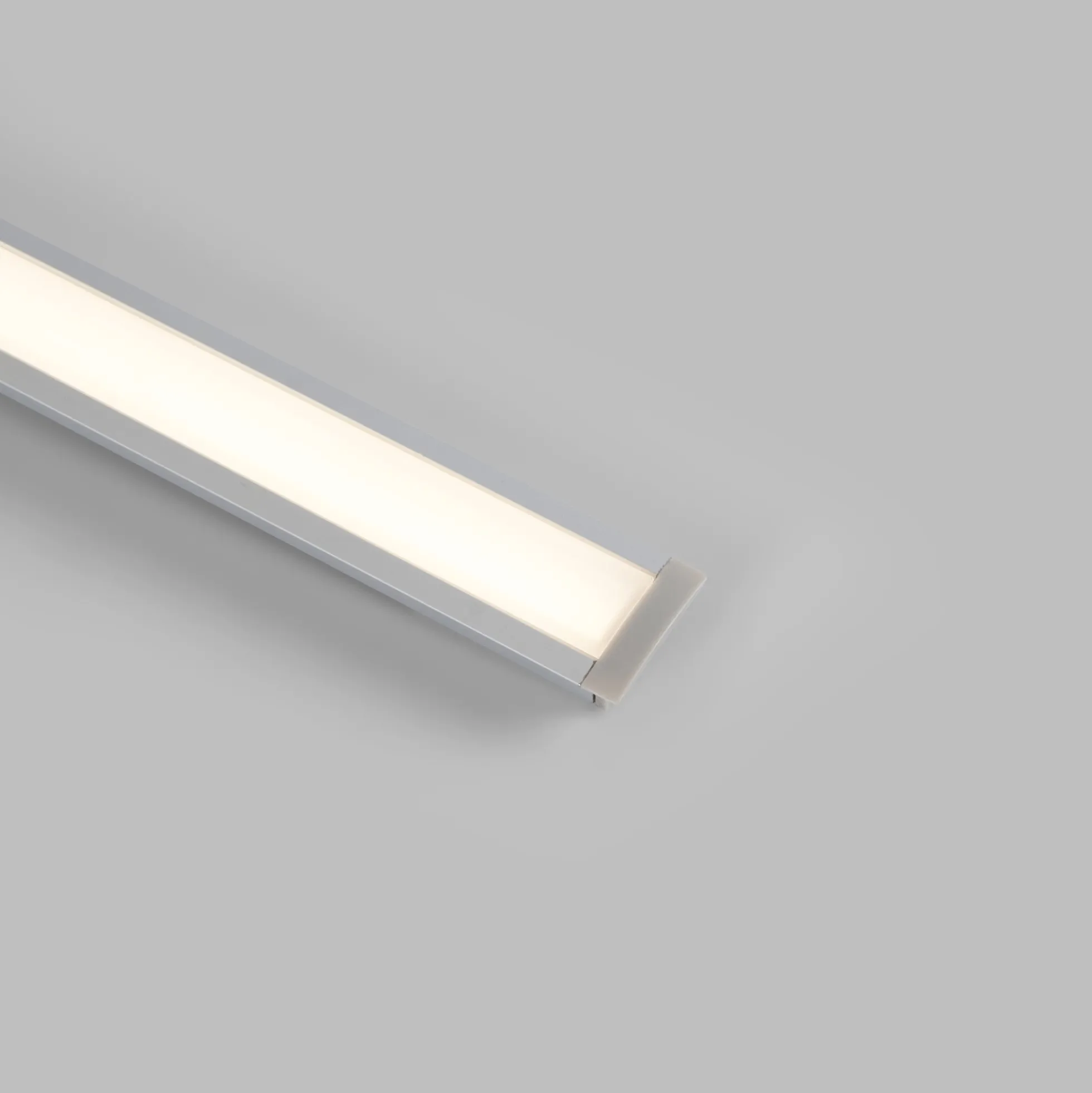 Perfil de aluminio empotrable para tira LED ≤ 15mm - 18.5x12mm - 2 metros