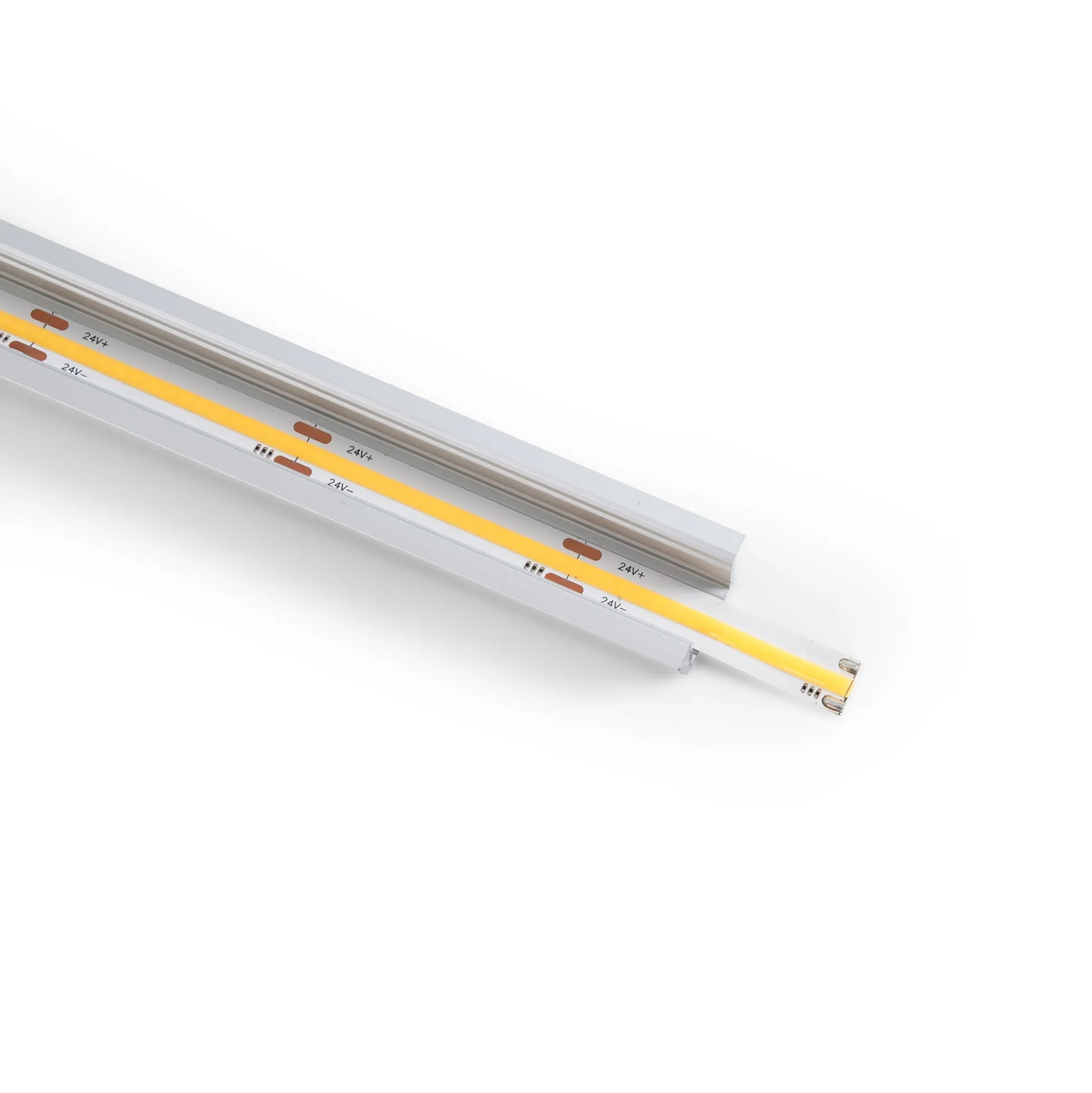 Perfil de aluminio empotrable para tira LED ≤ 15mm - 18.5x12mm - 2 metros