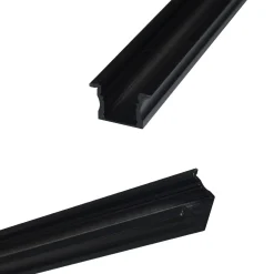 Perfil de aluminio empotrable para tira LED con difusor - 2 tapas - 23x15mm - 2 metros