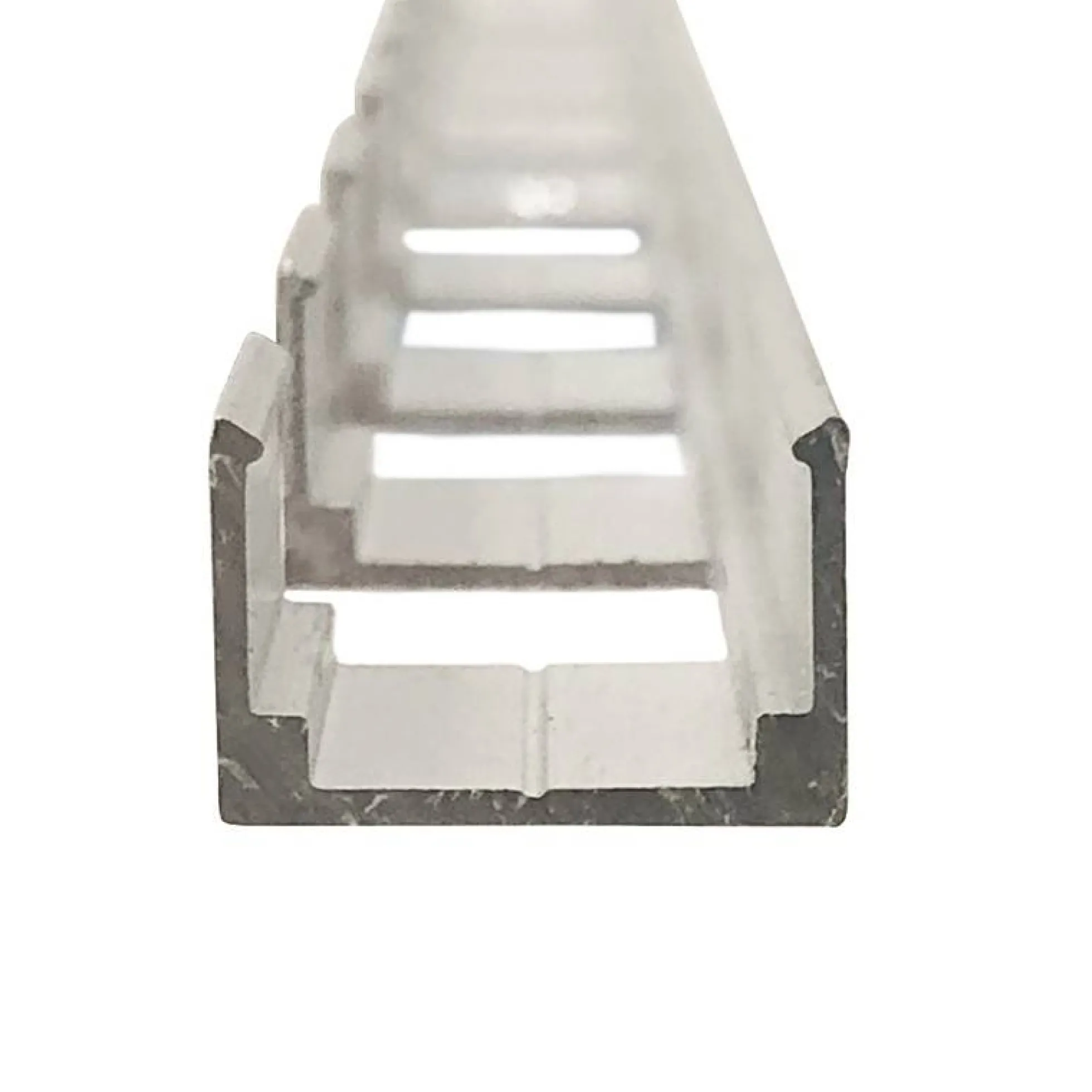 Perfil de aluminio flexible 16x10mm para fundas de silicona - 2 metros