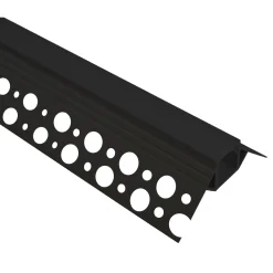 Perfil de aluminio integración escayola/pladur para esquina exterior - Tira LED hasta 10 mm - 2 metros
