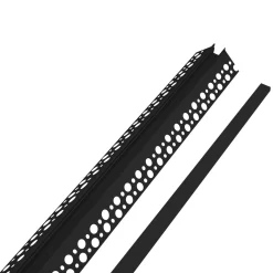 Perfil de aluminio integración escayola/pladur para esquina exterior - Tira LED hasta 10 mm -  2 metros