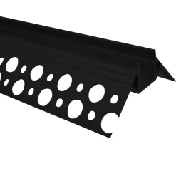 Perfil de aluminio integración escayola/pladur para esquina exterior - Tira LED hasta 10 mm -  2 metros