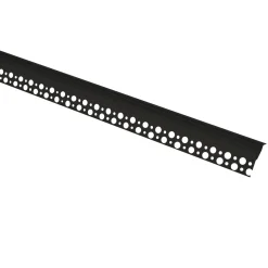 Perfil de aluminio integración escayola/pladur para esquina exterior - Tira LED hasta 10 mm -  2 metros