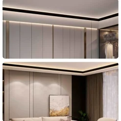 Perfil de aluminio para esquinas - Tira LED doble - 38.7x39mm - 2 metros