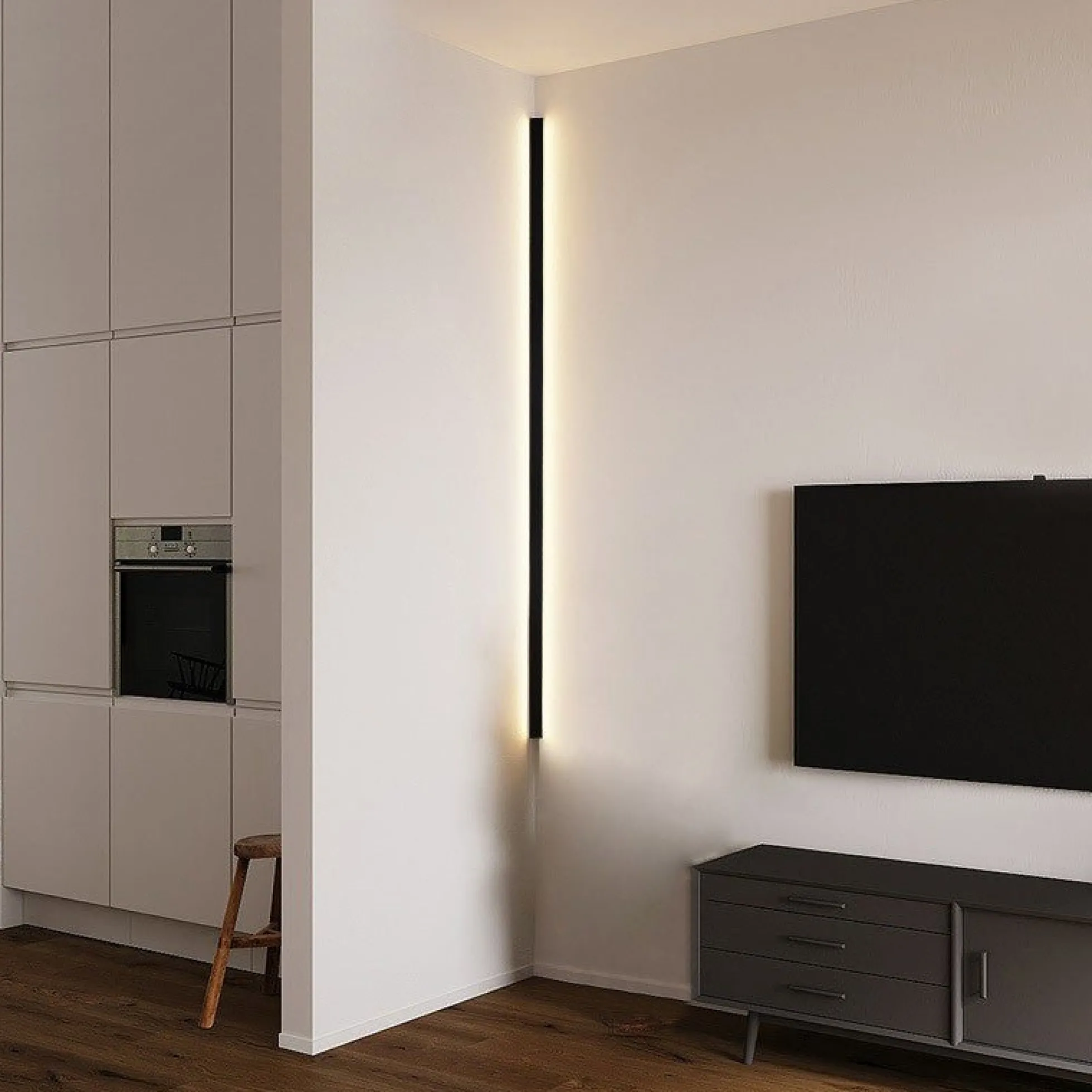 Perfil de aluminio para esquinas - Tira LED doble - 38.7x39mm - 2 metros