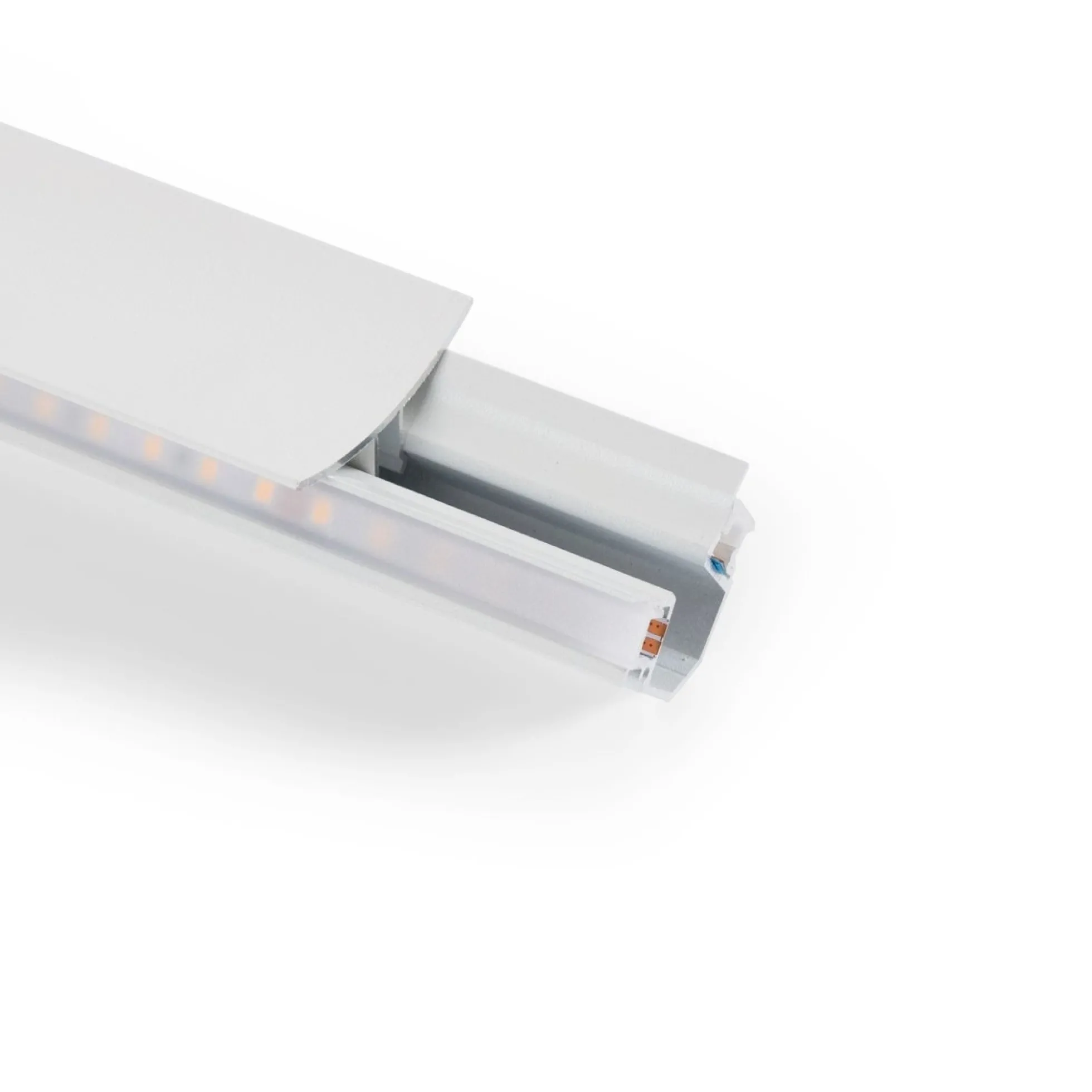 Perfil de aluminio para esquinas - Tira LED doble - 38.7x39mm - 2 metros