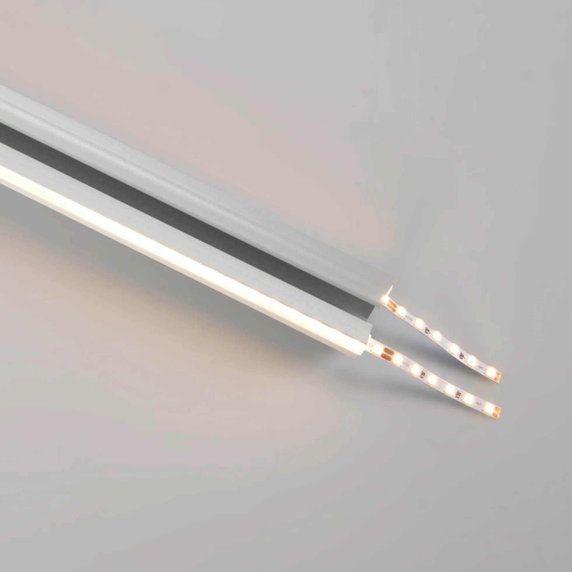 Perfil de aluminio para esquinas - Tira LED doble - 38.7x39mm - 2 metros