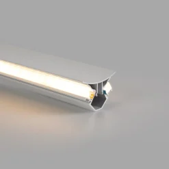 Perfil de aluminio para esquinas - Tira LED doble - 38.7x39mm - 2 metros