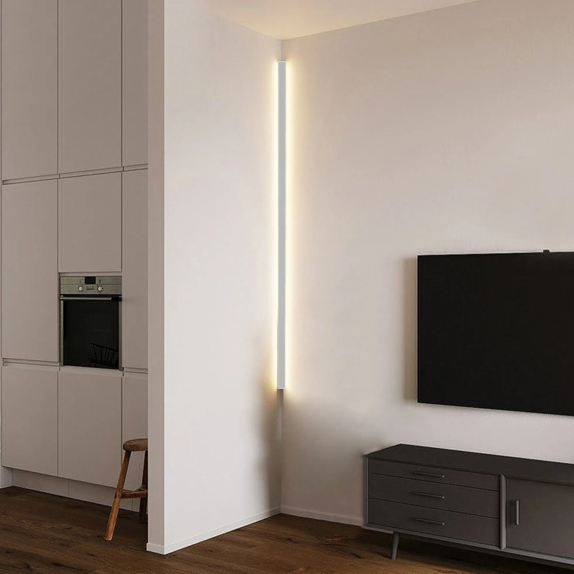Perfil de aluminio para esquinas - Tira LED doble - 38.7x39mm - 2 metros