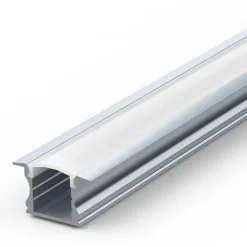 Perfil de aluminio para tira LED empotrable 23x15mm (2 metros)