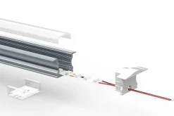 Perfil de aluminio para tira LED empotrable 23x15mm (2 metros)