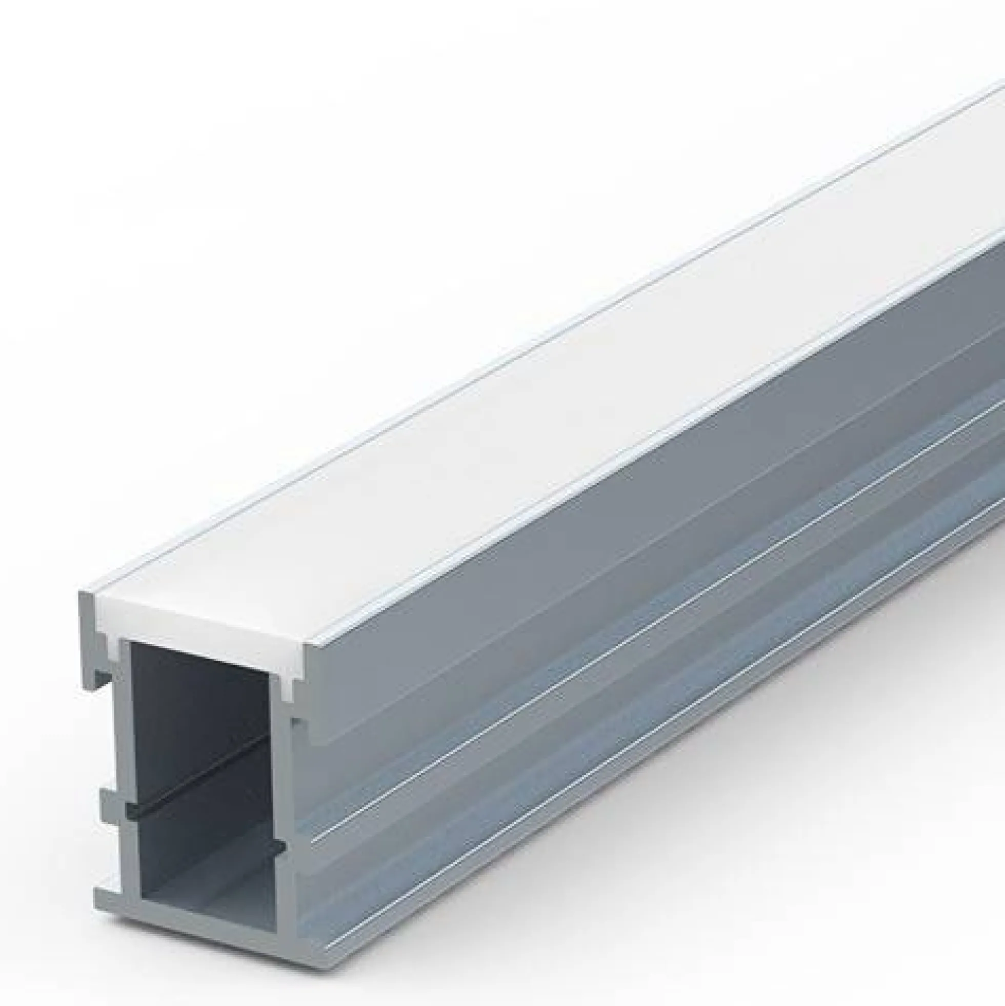 Perfil de aluminio para tira LED empotrable en suelo 21x26mm IP54 (2metros)