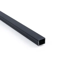 Perfil de aluminio para tira LED con difusor - Superficie - Kit completo - 18 x13mm - Tira LED ≤ 15 mm - 2 metros
