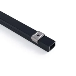 Perfil de aluminio para tira LED con difusor - Superficie - Kit completo - 18 x13mm - Tira LED ≤ 15 mm - 2 metros