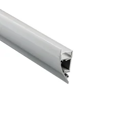 Perfil de aluminio para tira LED - Bañador de pared - Kit completo - 18x44mm - 2 metros