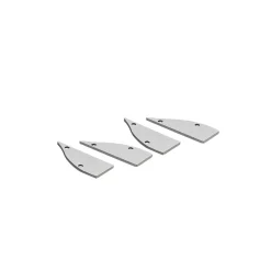 Perfil de aluminio para tira LED - Bañador de pared - Kit completo - 18x44mm - 2 metros