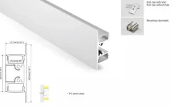 Perfil de aluminio para tira LED superficie - Bañador arriba/abajo - 18x49mm - 2 metros